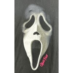 Ghost Face Icon Of Halloween Short Sleeve T-Shirt Men's Size Xxl Scream Black